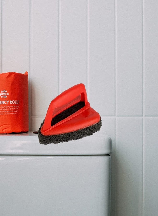 الكبريت فرشاة تنظيف الحمامات بالكبريت مزودة بفرشاة تنظيف كاشطة لتنظيف البلاط بشكل فائق - Image 2